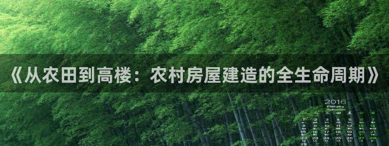 意昂3集团：《从农田到高楼：农村房屋建造的全生命周期》