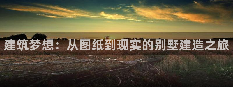 意昂体育3注册：建筑梦想：从图纸到现实的别墅建造之旅