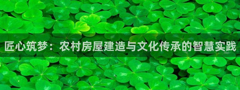 意昂3开户：匠心筑梦：农村房屋建造与文化传承的智慧实践
