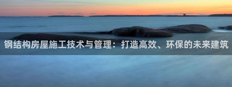 意昂体育3平台是正规平台吗安全吗：钢结构房屋施工技术与管理：打造高效、环保的未来建筑